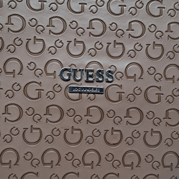 GUESS Tan Logo Tote Bag - Picture 2 of 7